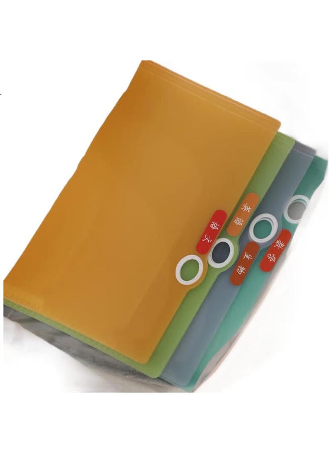 Kokuyo A4 Subject Classification File Folder, Campus Student Multi-Layer Large Capacity Exam Paper Storage Folder, Document Organizer, Transparent, 1 Piece, Wsg-Fu810T - Image 2