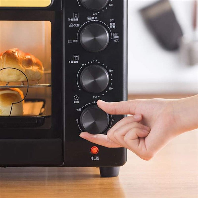 windforgecraft Toaster Oven, 1600W 220V 32L Household Mini Bread Baking Machine, Intelligent Timing Baking, Stainless Steel Accessories, Includes Baking Pan And Rack - Image 5