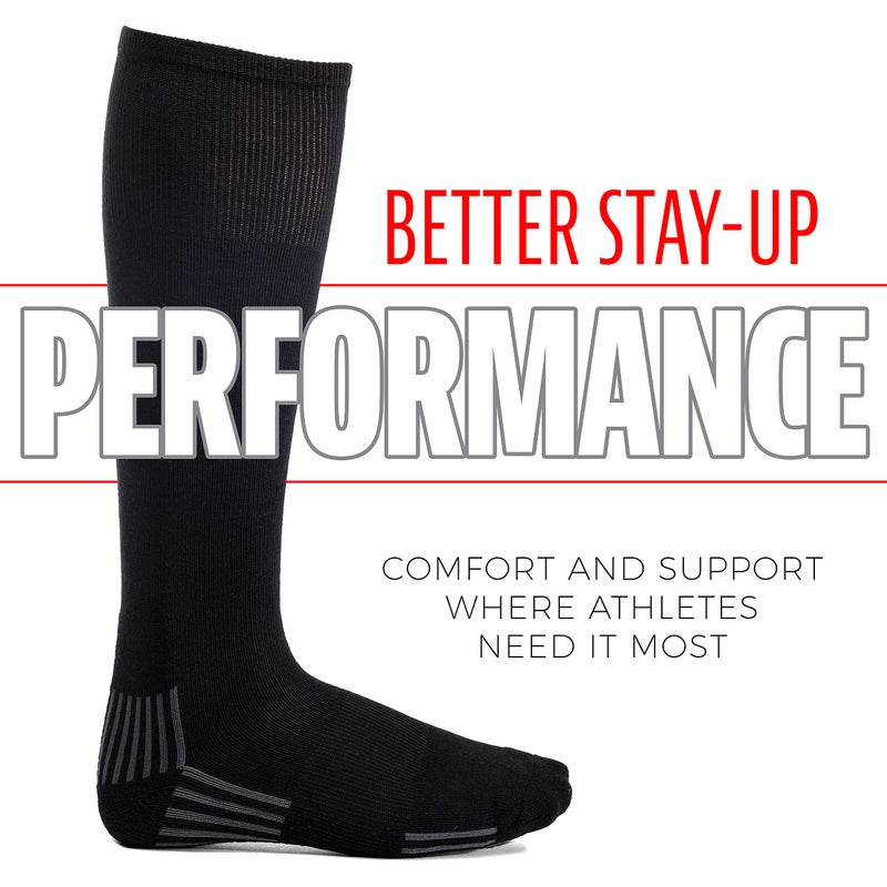 Franklin Sports Youth-Baseball+ Softball Socks - Black Baseball + Softball Knee Socks for Kids - Boys + Girls Tall Sports Socks - Youth Small - Image 2