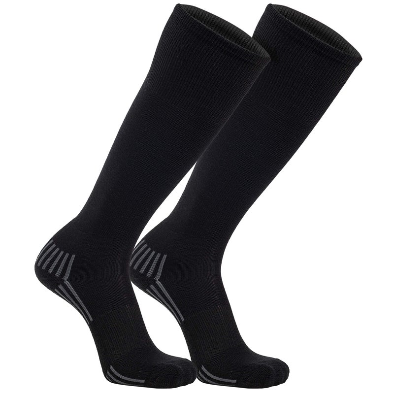 Franklin Sports Youth-Baseball+ Softball Socks - Black Baseball + Softball Knee Socks for Kids - Boys + Girls Tall Sports Socks - Youth Small - Image 1