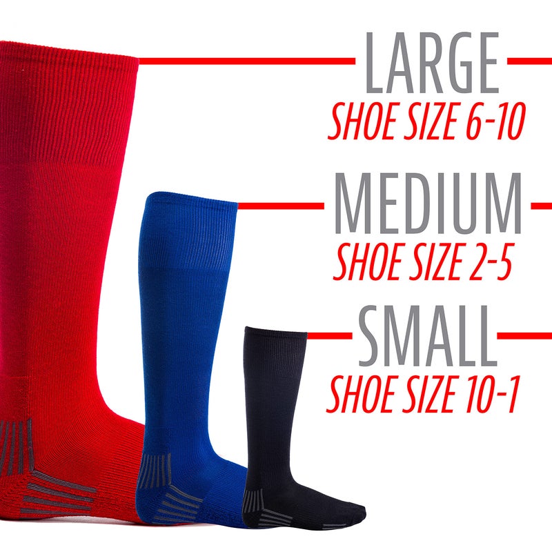 Franklin Sports Youth-Baseball+ Softball Socks - Black Baseball + Softball Knee Socks for Kids - Boys + Girls Tall Sports Socks - Youth Small - Image 5