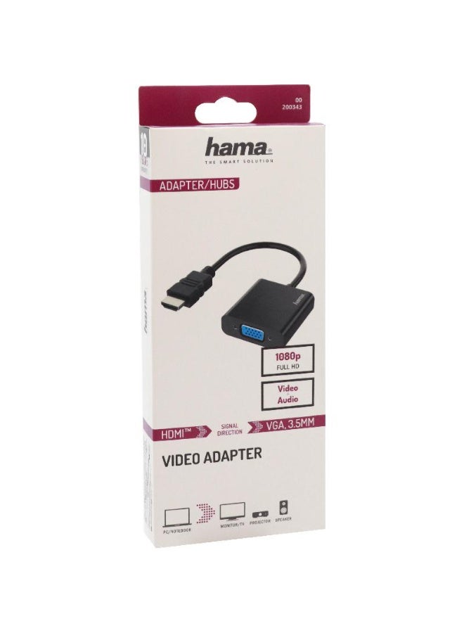هاما محول AV من HDMI إلى VGA مع منفذ صوت 3.5 ملم - Image 2