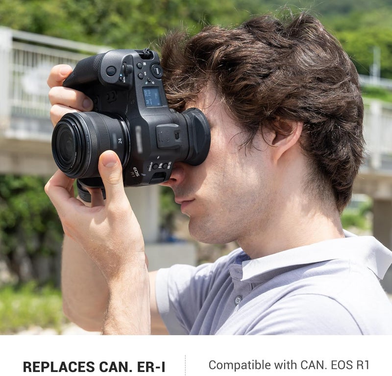 Kiorafoto كوب عين موسع EOS R1، غطاء واقي لعدسة الكاميرا، مصمم خصيصًا لكاميرا كانون EOS R1 بدون مرآة، بديل لكوب المطاط ER-I/ER-IE من كانون - Image 2