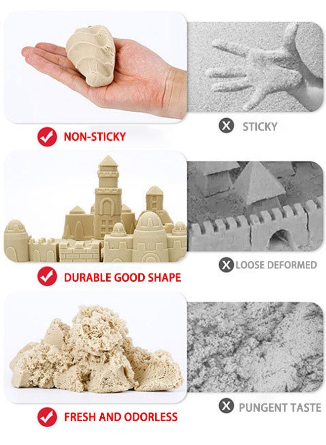 JSAITOYS Fantastic Color Magic Diy Hydrophobic Sand Toys Sand Castle Building Set - Image 3