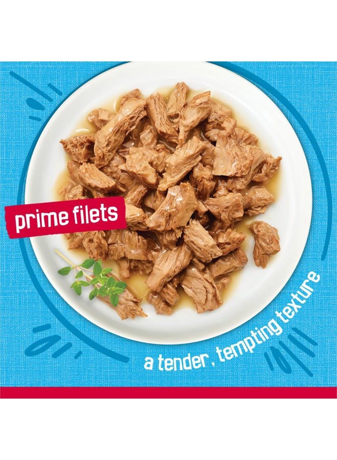 Friskies Prime Fillets with Ocean Whitefish & Tuna In Sauce Canned Cat Food 24-5.5oz Cans by - Image 3