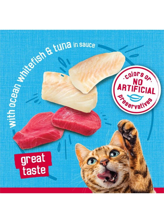 Friskies Prime Fillets with Ocean Whitefish & Tuna In Sauce Canned Cat Food 24-5.5oz Cans by - Image 5
