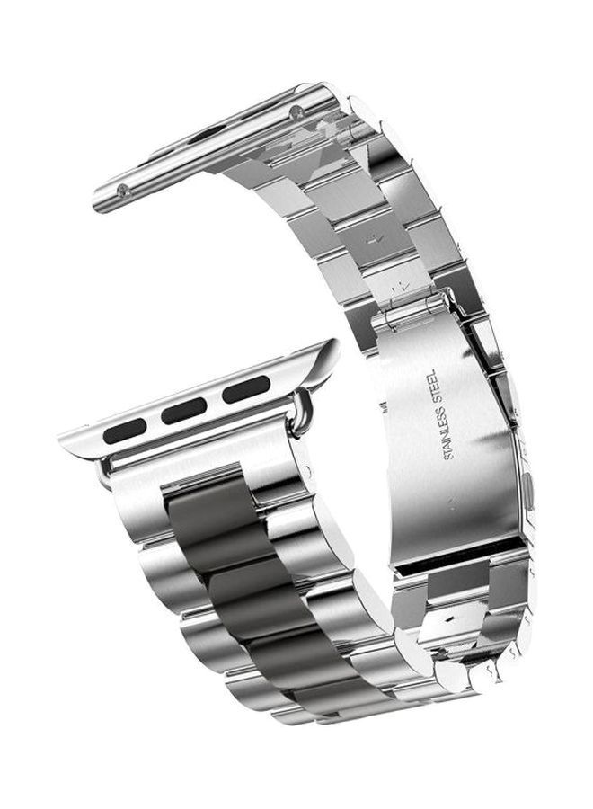 NIBEMINENT Replacement Band For Apple Watch Series 3/2/1 42millimeter Silver/Black - Image 1