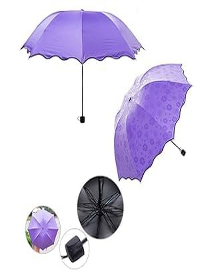 Lifera™ Magic Umbrella Bloom Flower in Rain Water (1 Count) [Compact, Windproof, Waterproof, Light Weight, Multi color] (Color depends on availability) - Image 1