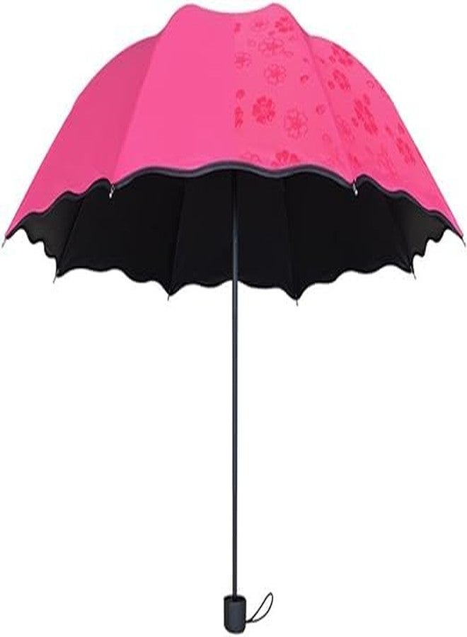 Lifera™ Magic Umbrella Bloom Flower in Rain Water (1 Count) [Compact, Windproof, Waterproof, Light Weight, Multi color] (Color depends on availability) - Image 2