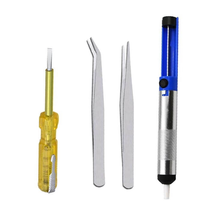CRAFTS HAVELI CRAFTS HAVELI Combo of Digital Meter DT266 Iron Stand Sponge Tweezer 2Pc Tester Soldering Pump  - Image 3