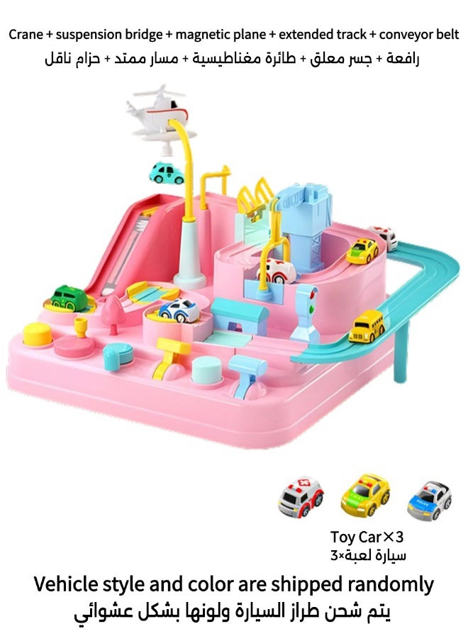 Vixplorn Children's race track toys, car toys for boys and girls over 3 years old, toddler car adventure toys, children's educational games, suitable as gifts for birthdays, Eid al-Fitr, school opening, Ramadan and other festivals  - Image 2