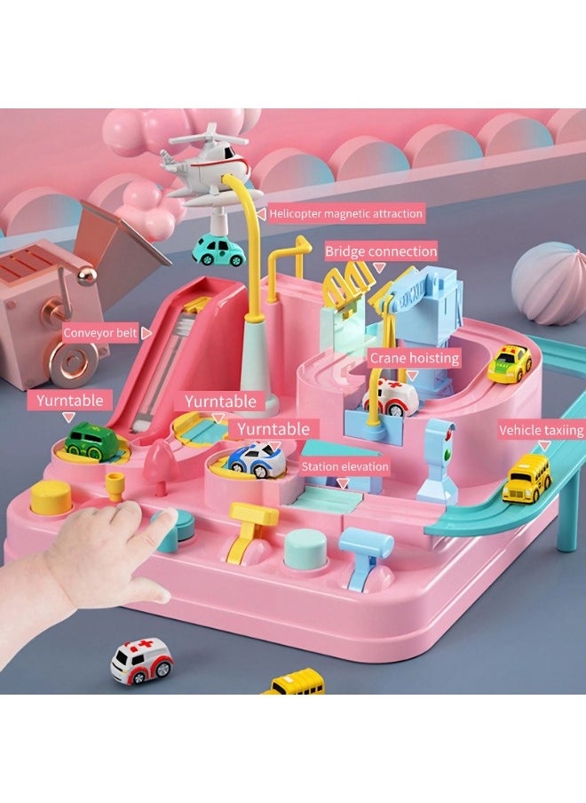 Vixplorn Children's race track toys, car toys for boys and girls over 3 years old, toddler car adventure toys, children's educational games, suitable as gifts for birthdays, Eid al-Fitr, school opening, Ramadan and other festivals  - Image 3