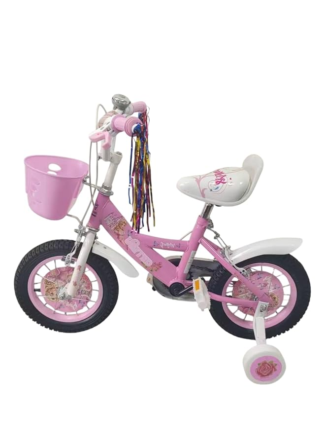 يونايتد دراجة مع سلة للبنات مقاس 14 بوصة، وردي2 - Image 2