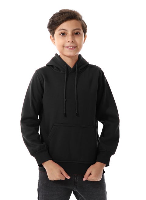 boys closed  plain Hoodie