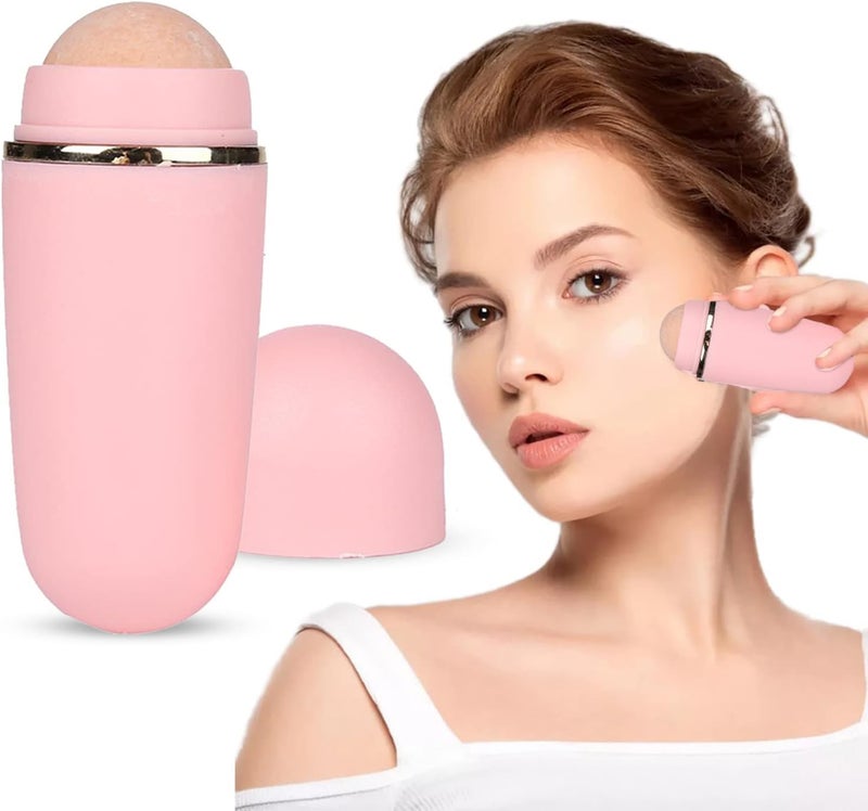 Oil-Absorbing Face Roller,Oily Skin Control Roller,Reusable Face Roller Skin Care Facial Skin Care Tools - Multicolor-1PC