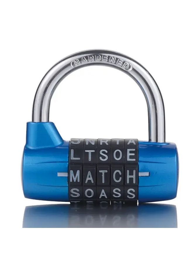 Blue Heavy Duty 5 Digit Mechanical Combination Lock for Suitcases Lockers Cabinets - Image 5