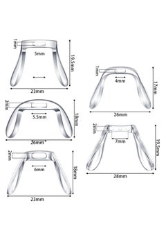 Generic 24-Piece U-Shaped Eyeglasses Nose Pads Set - Anti-Slip Plastic Support Retainers for Glasses and Sunglasses, Includes 6 Styles of Comfortable Nose Pieces. Perfect Eyewear Accessories!  - Image 2