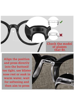 Generic 24-Piece U-Shaped Eyeglasses Nose Pads Set - Anti-Slip Plastic Support Retainers for Glasses and Sunglasses, Includes 6 Styles of Comfortable Nose Pieces. Perfect Eyewear Accessories!  - Image 5
