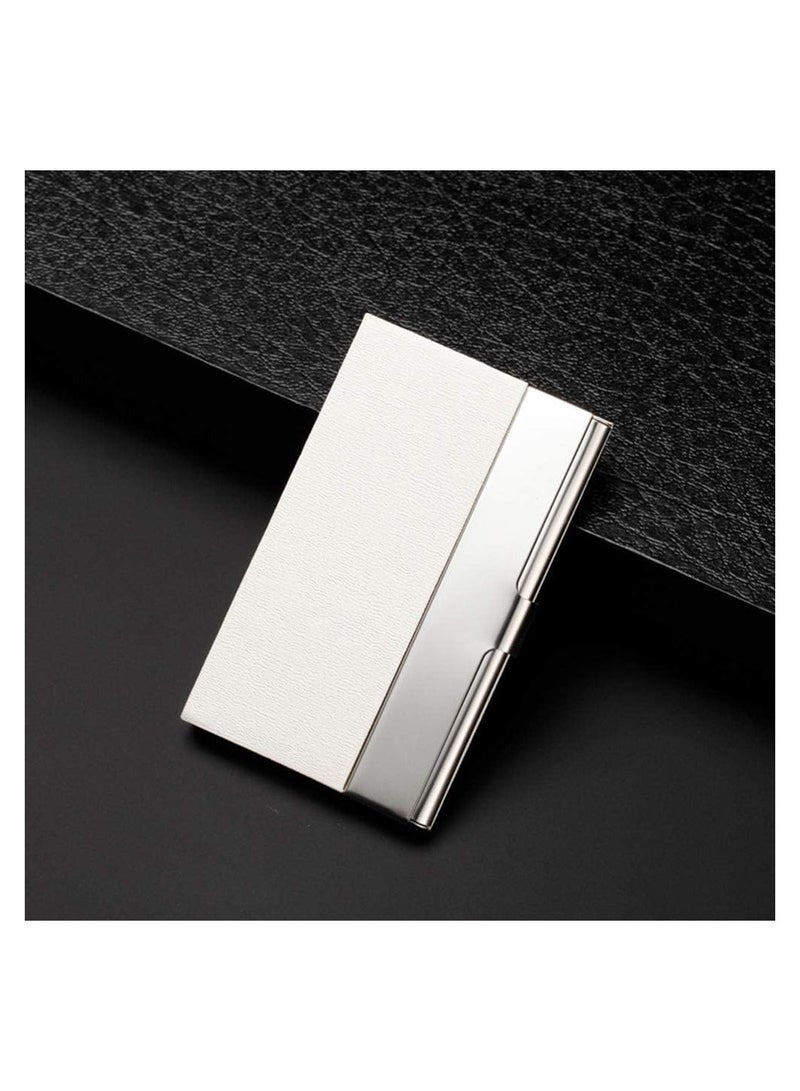 Excefore Business Card Holder Case, Fashion ID Holder Professional PU Leather Business Card Carrier, Wallet Credit Card ID Case for Men & Women Best Gift, 2 PCS  - Image 4