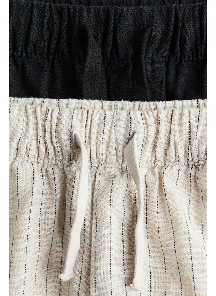 اتش اند ام 2-Pack Linen-Blend Trousers