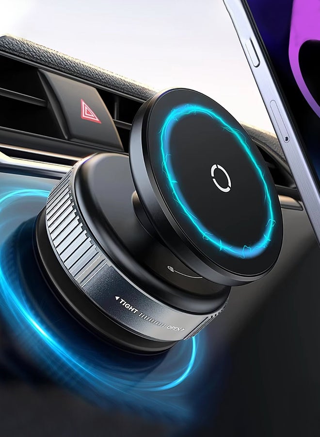 For Magsafe Magnetic Vacuum Car Phone Holder 360° Rotation Suction Cup Navigation Stand Bracket Car Magnetic Holder for iPhone - Image 2