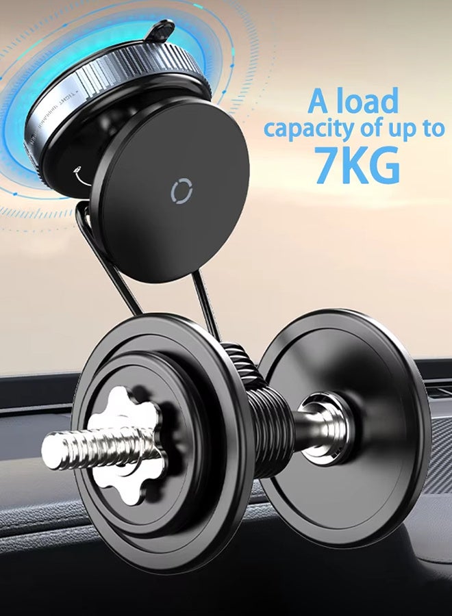 For Magsafe Magnetic Vacuum Car Phone Holder 360° Rotation Suction Cup Navigation Stand Bracket Car Magnetic Holder for iPhone - Image 4