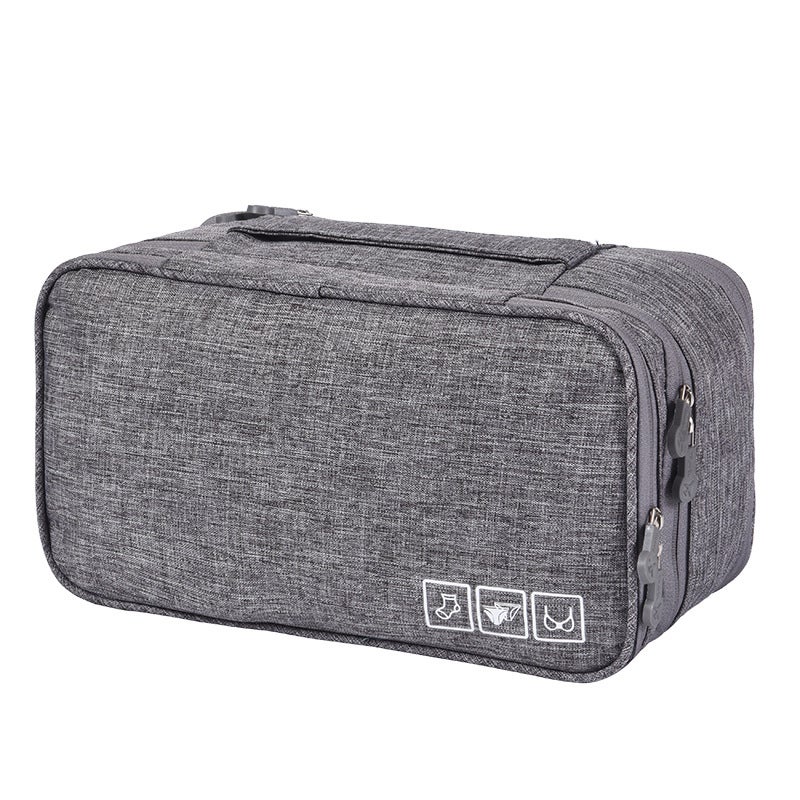 Travel Underwear Organizer Bra Storage Bag Grey