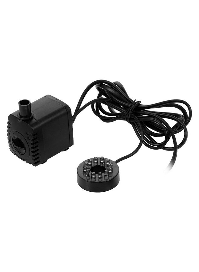 Loquat Ultra-Quiet USB Water Pump With LED Light Black - Image 1