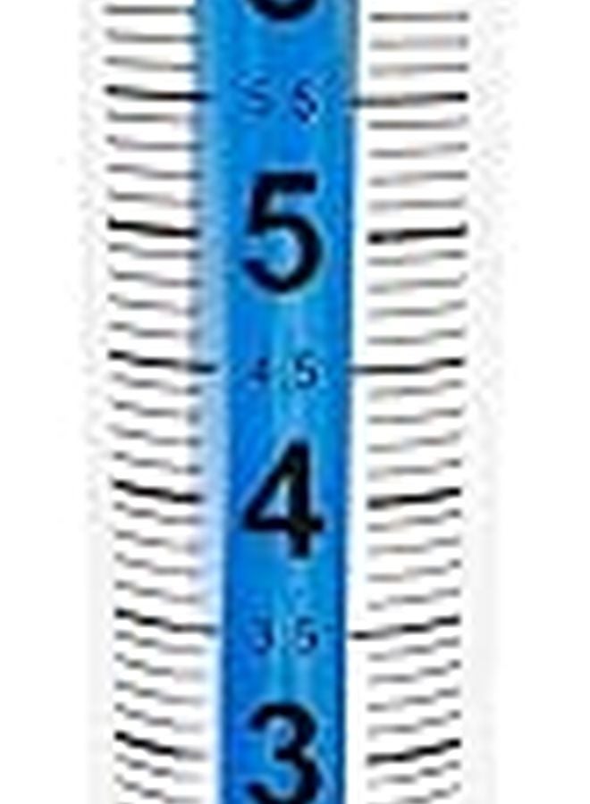 Blue Plastic Rain Gauge with Cone Shaped Measuring Cup for Outdoor Garden Lawn Weather Monitoring - Image 1