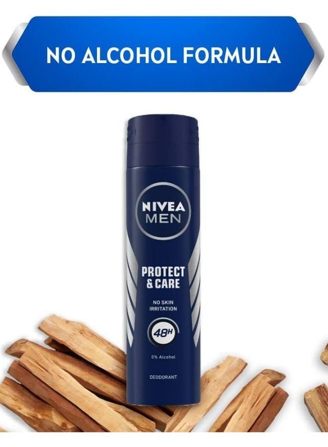 NIVEA MEN Deodorant, Protect and Care 150ml - Image 1