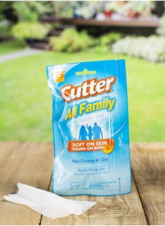 Cutter Cutter All Family Mosquito Wipes, Insect Repellent, Repel Mosquitoes, Ticks, Gnats, Fleas & More, 7% DEET 15 Count  - Image 2