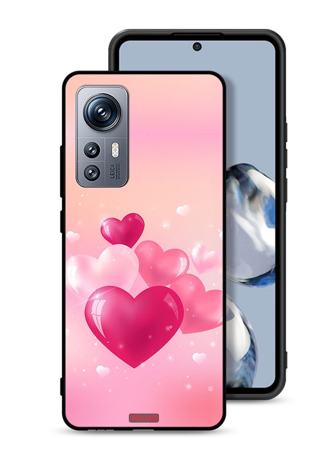Tolwak Xiaomi 12S Protective Case Cover Beautiful Hearts Art - Image 1