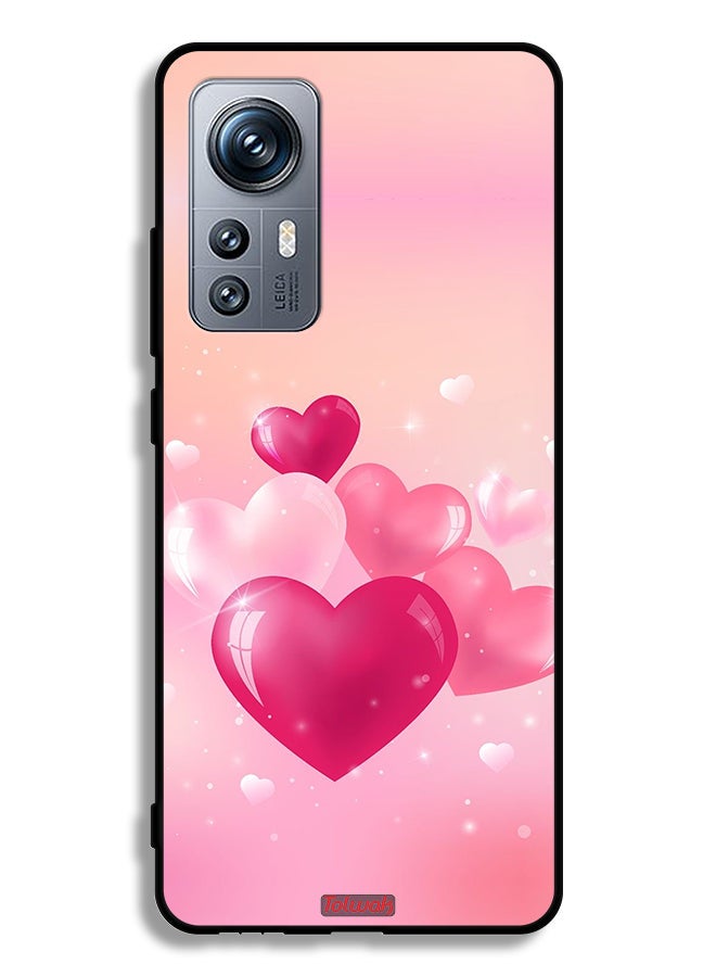 Tolwak Xiaomi 12S Protective Case Cover Beautiful Hearts Art - Image 2