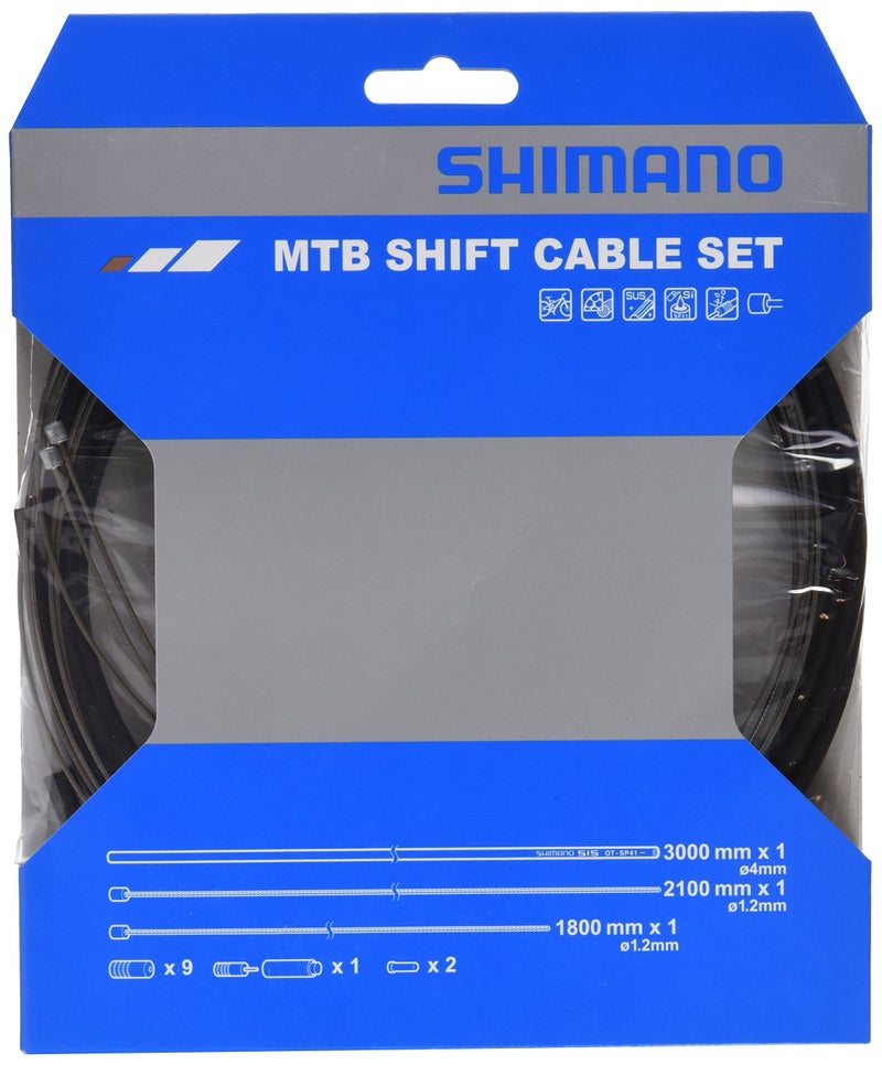 SHIMANO CABGR7BK Spares MTB Gear Set Cable - Black, One Size
