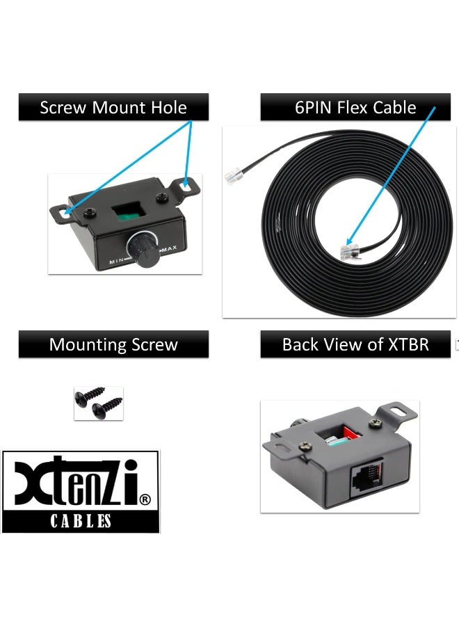 Xtenzi Amplifier Remote Bass Level Control Volume Knob XTBR25 Compatible with Alpine RUX-Knob2 Amp. - Image 3
