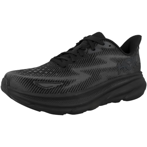 Hoka Men's Clifton 9 Sneaker, Black/Black, 8 - Image 5