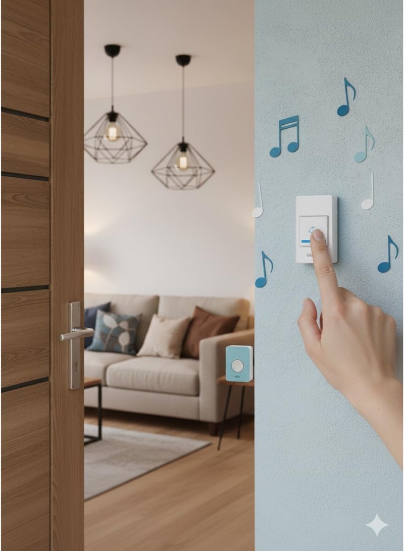 Wireless Remote Doorbell – 32 Different Melodies - Image 4
