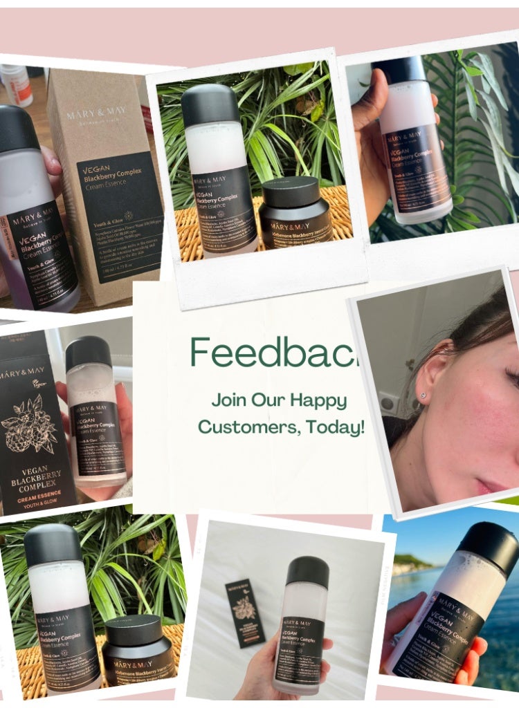 MARY & MAY Dry & Dehydrated Skin Repair Duo – Mary&May Vegan Blackberry Complex Cream & Essence for Barrier Strengthening, Deep Hydration & Anti-Oxidant Care - Image 2