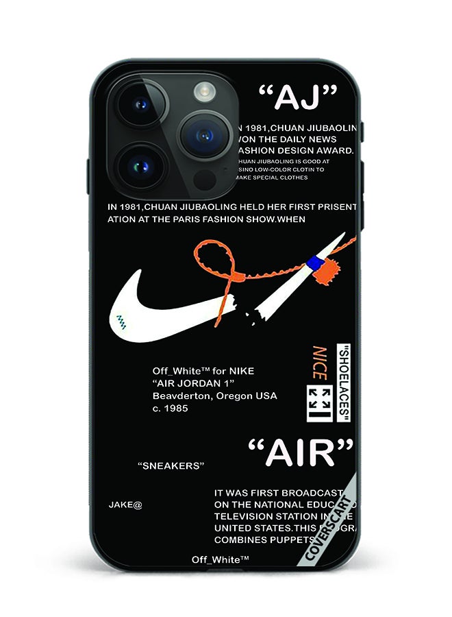 COVERSCART Protective Case Cover For Apple iPhone 15 Pro Nike Off Black Design Multicolour - Image 1