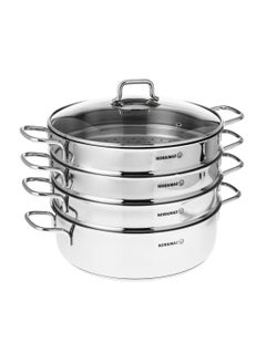 Korkmaz Korkmaz 3-layer steel steamer size 28 cm for Mento  - Image 1