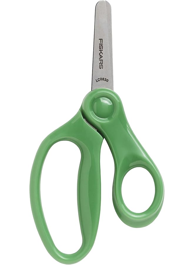 Fiskars 5 Inch Blunt Tip Kids Scissors For Kids Ages 4 7 Scissors For School Or Crafting Back To School Supplies Colors May Vary - Image 1