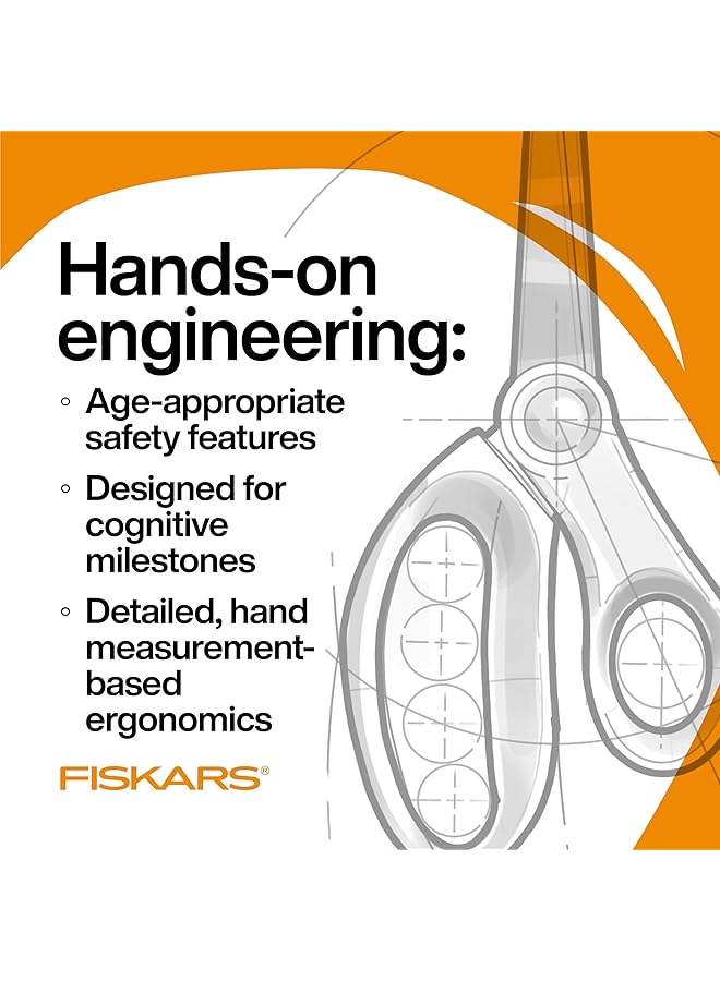 Fiskars 5 Inch Blunt Tip Kids Scissors For Kids Ages 4 7 Scissors For School Or Crafting Back To School Supplies Colors May Vary - Image 5