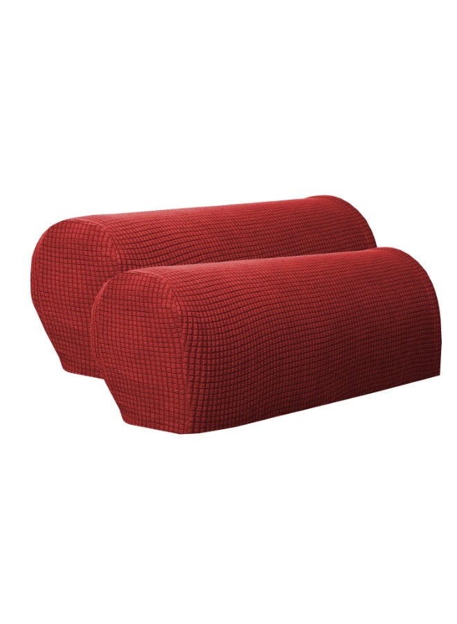 1 زوج من أغطية أذرع الأريكة واقيات أذرع الأريكة المرنة أغطية أذرع الكرسي القابلة للإزالة - Image 3