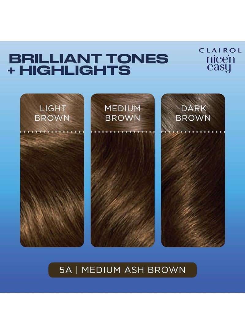 كلايرول نايس آند إيزي كريم نايس آند إيزي صبغة شعر دائمة ذات مظهر طبيعي مشبعة بالزيت بني رمادي متوسط - Image 3