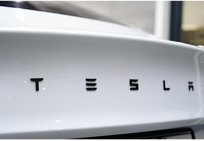 EVMIZE Metal Tesla Letters Emblem Trunk Logo Decal Tailgate Rear 3m Adhesive Compatible with Tesla Model 3 Y Highland Juniper Matte Black (Tesla Letters) - Image 1