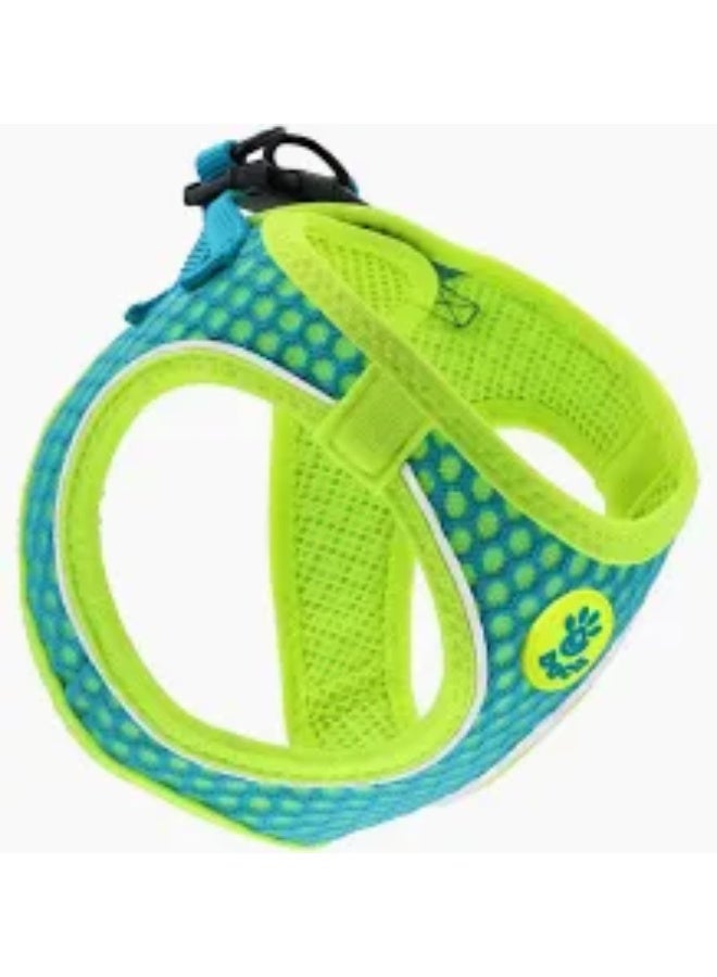 dog Harness medium reflective active turquoise & lime (47-50cm)