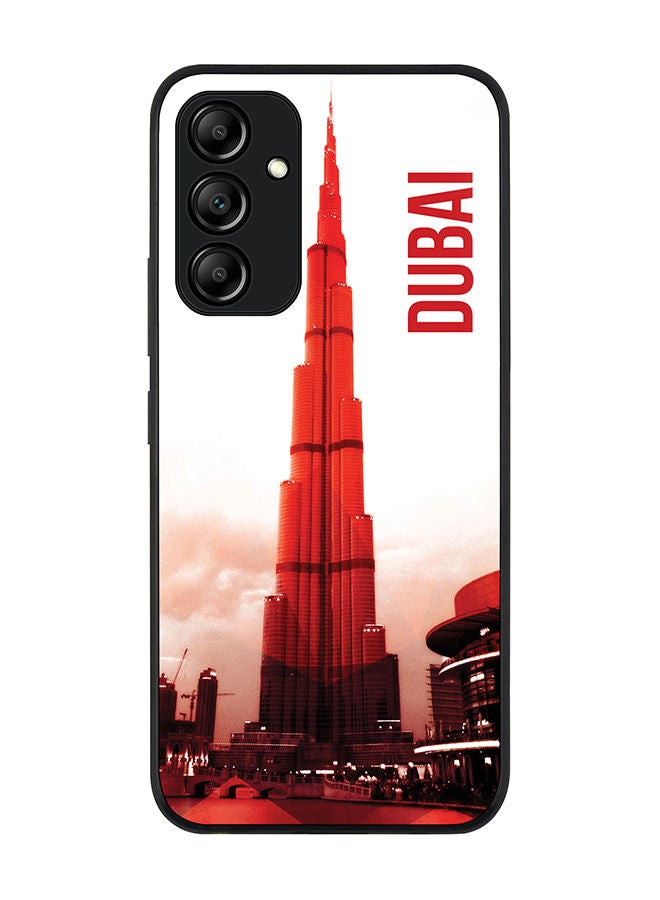 Stylizedd Rugged Black edge case for Samsung Galaxy A34 5G Slim fit Soft Case Flexible Rubber Edges Anti Drop TPU Gel Thin Cover - Dubai - The Burj - Image 1