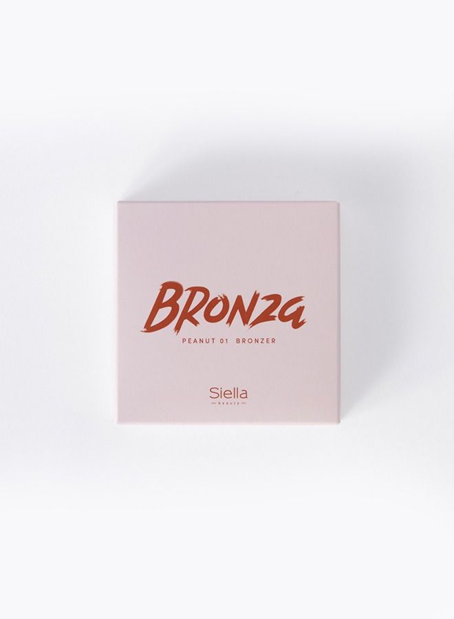 Siella Beauty Bronza Peanut01 Bronzer For Face Makeup 12Gm Made In Italy - Image 2