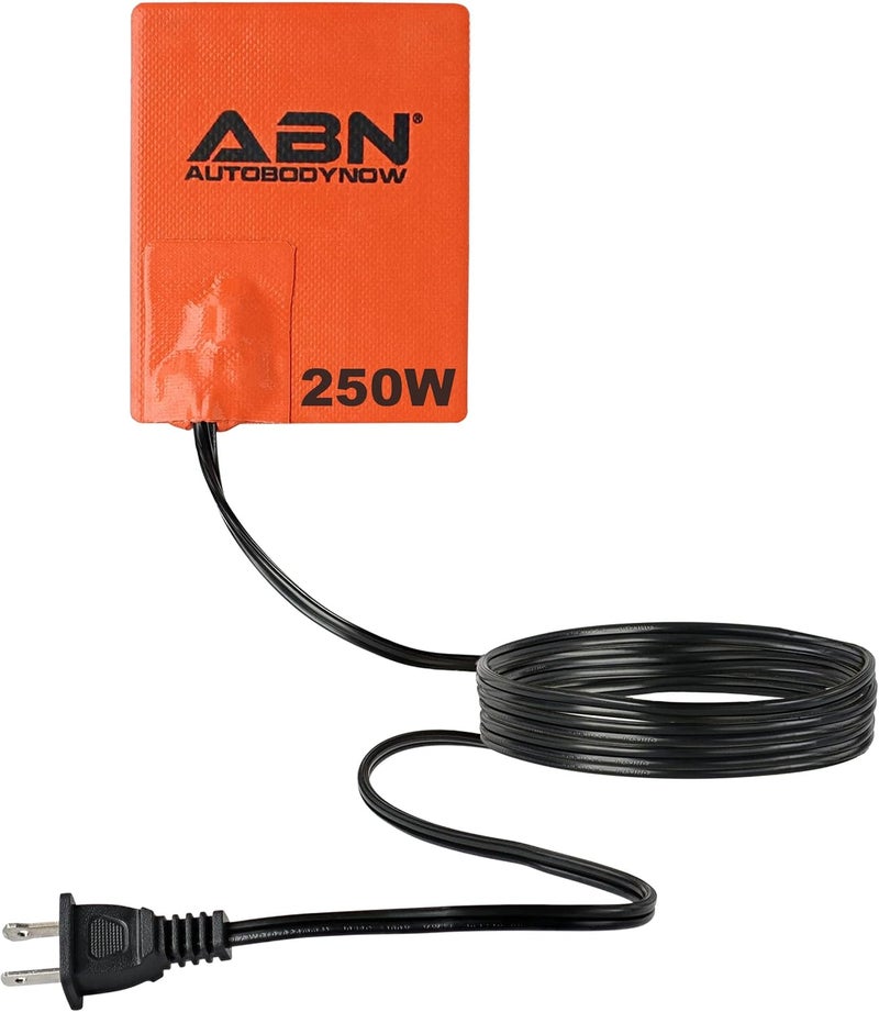 ABN Silicone Heater Pad Car Battery Heater Pad Engine Block Heater Pad Oil Pan Heater Pad, 4x5 Inch – 120V 250 Watt - Image 1