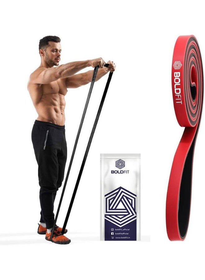 BOLDFIT BOLDFIT Heavy Resistance Band For Exercise & Stretching Resistance Tube For Men & Women Resistance Band  (Red, Pack of 1)  - Image 1